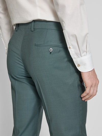 JOOP! Collection Slim Fit Anzughose aus Schurwolle mit Bügelfalten Modell 'Blayr' Gruen 3