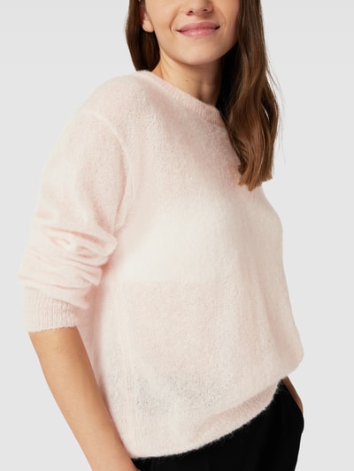 MaxMara Leisure Gebreide pullover met ronde hals, model 'Pece' Rosé - 3