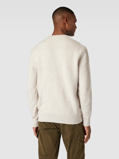 Esprit Collection Sweter z dzianiny z prążkowanymi wykończeniami Złamany biały 5