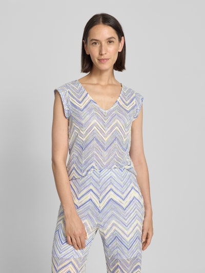 s.Oliver BLACK LABEL T-shirt o kroju regular fit z dekoltem w serek Jasnozielony 4