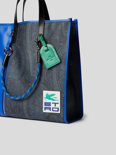 Etro Shopper mit Label-Detail Blau 3