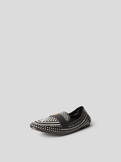 Tory Burch Penny-Loafer aus echtem Leder Ecru 2