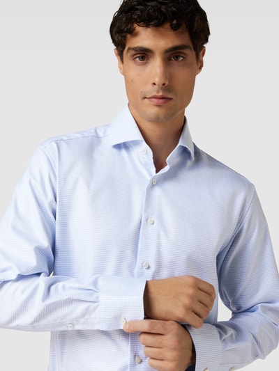 Eterna Slim Fit Premium Shirt mit Haifischkragen Bleu 3