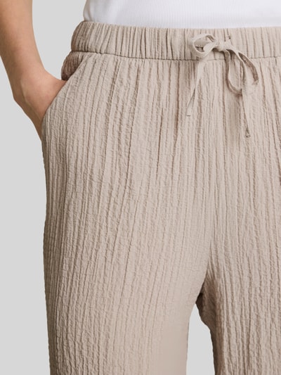 Tom Tailor Denim Spodnie z szerokimi nogawkami z mieszanka wiskozy Szarobrązowy 3