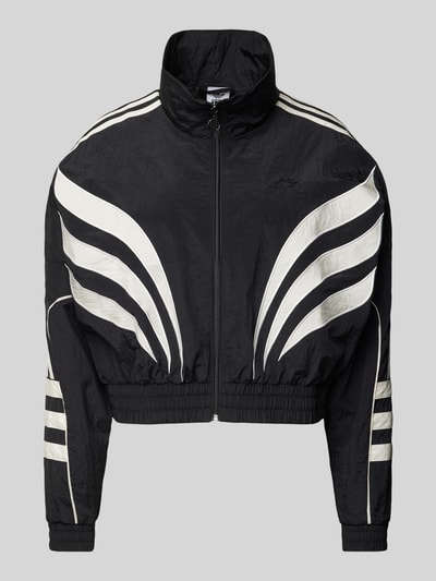 adidas Originals Kort trainingsjack met opstaande kraag, model 'ATLANTA' Zwart - 2