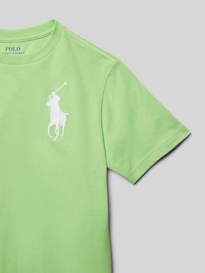 Polo Ralph Lauren Kids T-Shirt mit Logo-Stitching Hellgruen 2