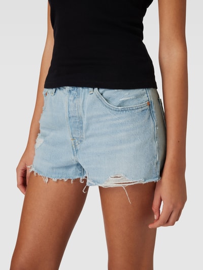 Levi's® Jeansshorts im Used-Look Hellblau 3