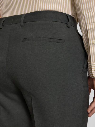 BOSS Pantalon met steekzakken, model 'Leon' Donkergroen - 3