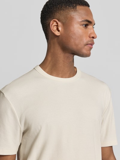 Tom Tailor Denim Regular Fit T-Shirt aus Baumwoll-Modal-Mix Offwhite 3