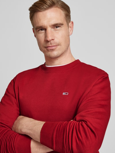 Tommy Jeans Regular fit sweatshirt met logobadge Rood - 3