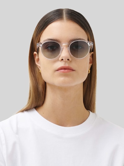 MessyWeekend Okrągłe okulary przeciwsłoneczne model 'NEW DEPP' Biały 4