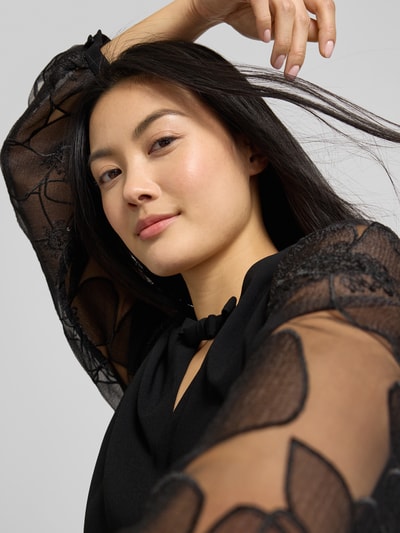 Luisa Cerano Mini-jurk met ballonmouwen Zwart - 3