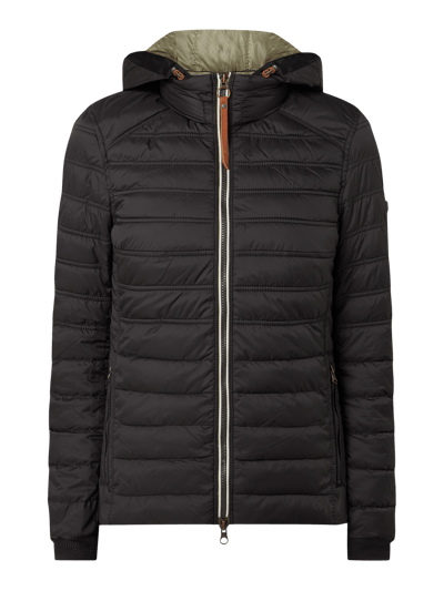 camel active Steppjacke mit abnehmbarer Kapuze - wasserabweisend Black 2