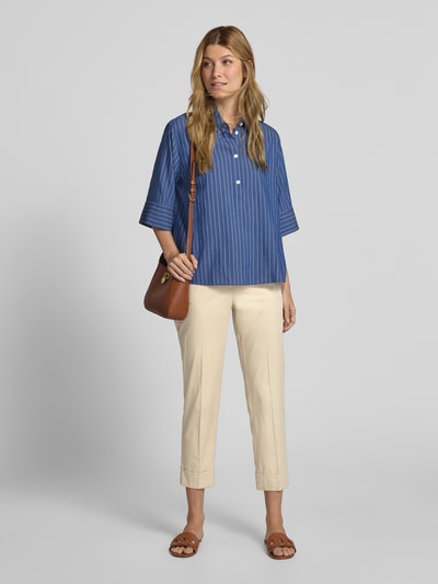 Marc Cain Regular fit broek met verkorte pasvorm en steekzakken Zand - 1