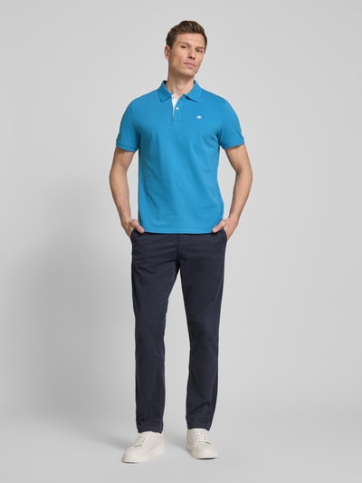 Tom Tailor Regular Fit Poloshirt aus Baumwoll-Piqué mit Logo-Stitching Royal 1