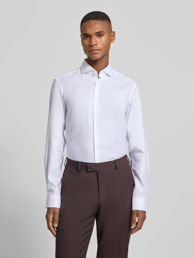 Jake*s Regular Fit Businesshemd aus Baumwolle mit Haifischkragen Weiss 4