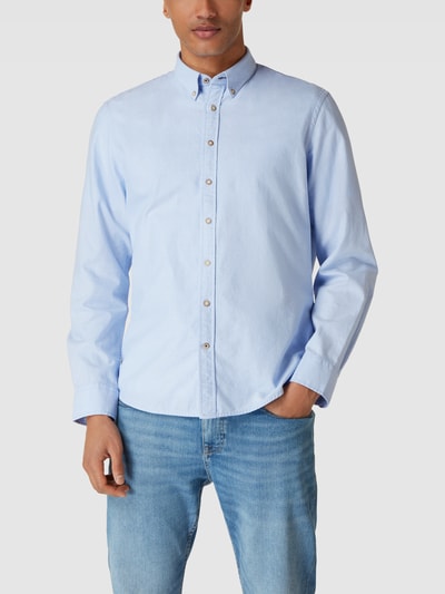 Jake*s Slim Fit Zakelijk overhemd met button-downkraag Bleu - 4