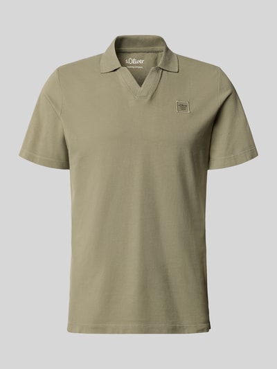 Produktfoto, Regular Fit Poloshirt aus reiner Baumwolle von s.Oliver RED LABEL, Optik: Unifarben, Piqué, Polokragen, Label-Patch, Kurzarm