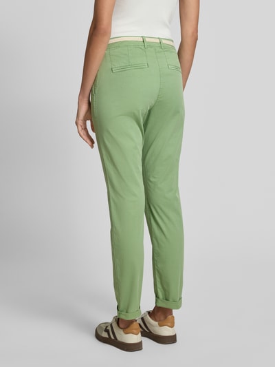 Tom Tailor Slim fit chino met riem Lichtgroen - 5