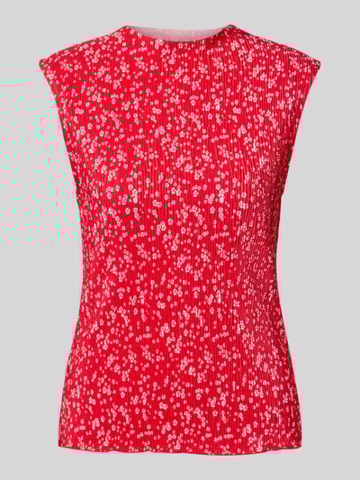 Pieces Slim fit top met crêpe afwerking, model 'FLORA' Lichtblauw - 2