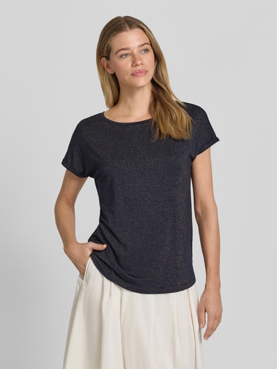 Christian Berg Woman relaxed fit T-shirt van viscosemix Donkerblauw - 4
