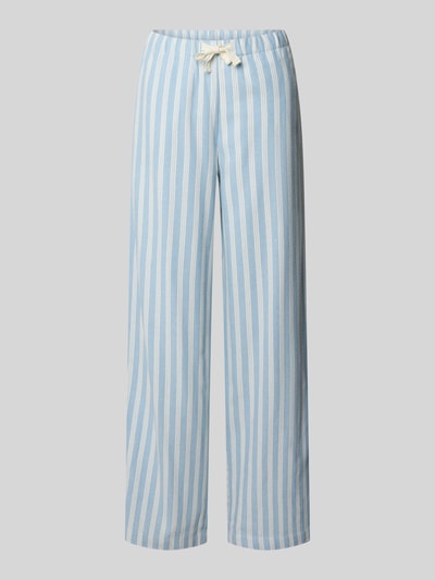 Jake*s Casual Wide leg pyjamabroek met tunnelkoord Lichtblauw - 2