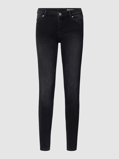 Review Jeansy o kroju skinny fit w odcieniu Dark washed Czarny 2