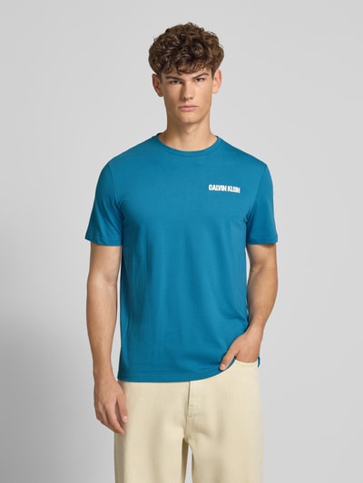 Calvin Klein Jeans Regular fit T-shirt met ronde hals Bleu - 4