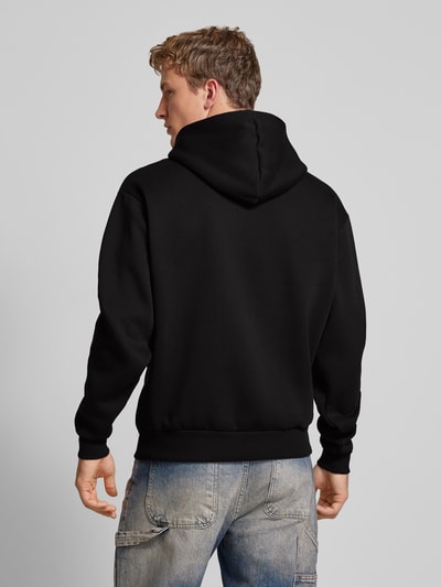 REVIEW Hoodie mit Label-Print Black 5