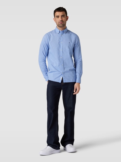 Tommy Hilfiger Slim fit vrijetijdsoverhemd met button-downkraag, model 'FLEX' Blauw - 1