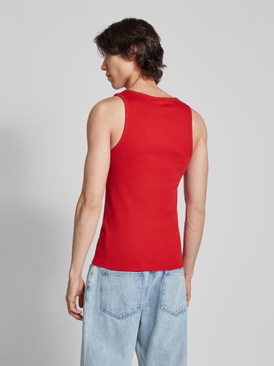 REVIEW Tanktop in riblook Rood - 5