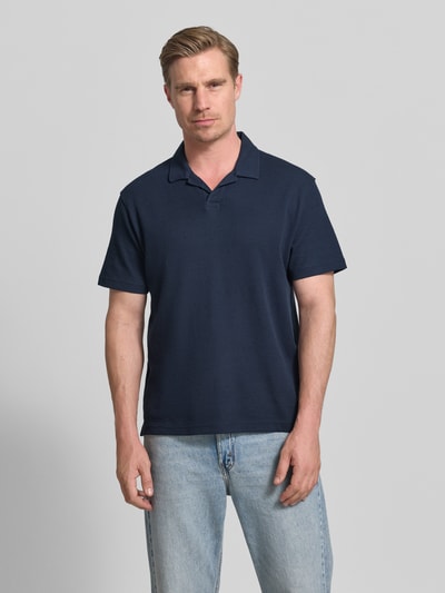 Tom Tailor Denim Relaxed Fit Poloshirt aus Baumwoll-Mix Marine 4