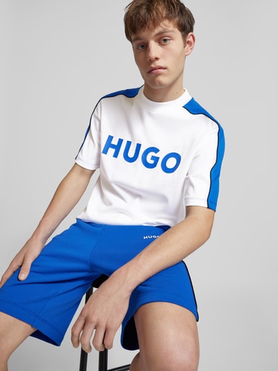 Hugo Blue NOWOŚĆ w P&C*: T-shirt z nadrukiem z logo Biały 3