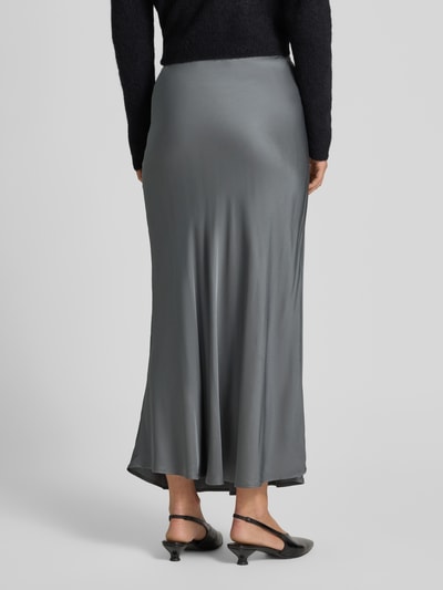Emily Van den Bergh Maxirock aus Viskose mit elastischem Bund Mittelgrau 5