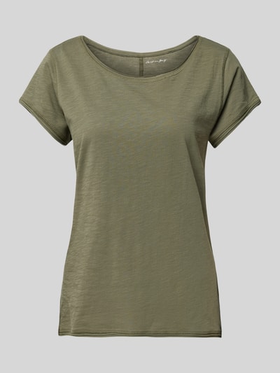 Christian Berg Woman T-shirt met kapmouwen Rietgroen - 2