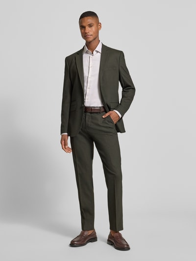 SEIDENSTICKER Slim fit zakelijk overhemd van katoen met kentkraag Zand - 1