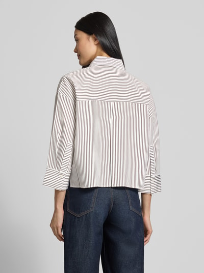 someday. relaxed fit overhemdblouse van viscosemix model 'Zaskia' Ecru - 5