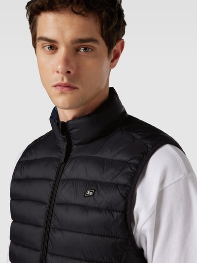 Blend Bodywarmer met labeldetail, model 'Romsey' Zwart - 3