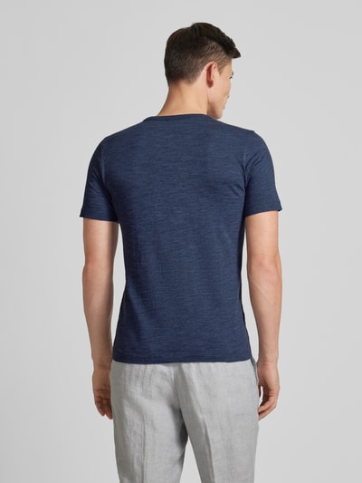 MCNEAL T-shirt z krótką listwą guzikową Ciemnoniebieski 5