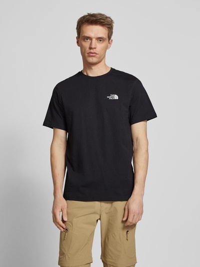 The North Face T-Shirt mit Label-Print Black 4