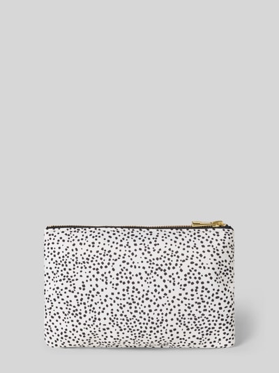Produktfoto, Kosmetiktasche im Allover-Look Modell 'Panna' von WOUF für Damen mit Hauptfach, Reißverschluss und Label-Detail auf hellem Grund.