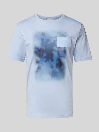CK Calvin Klein Regular Fit T-Shirt aus reiner Baumwolle Hellblau 2