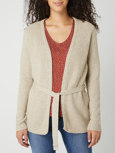 Vila Cardigan mit gebundenem Taillengürtel Sand 4