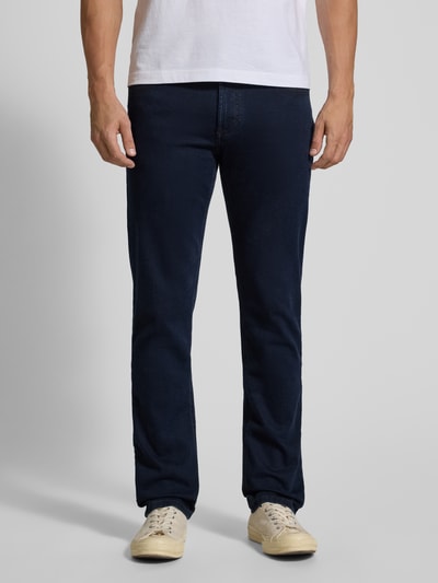 Christian Berg Men Jeansy o kroju straight fit z detalem z logo Jeansowy niebieski 4