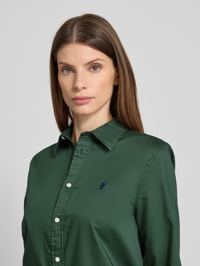 Polo Ralph Lauren Hemdbluse mit Knopfleiste Dunkelgruen 3