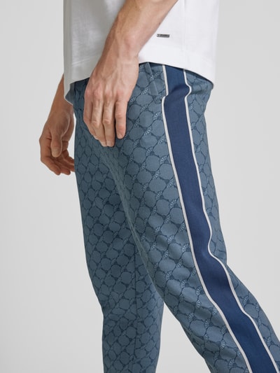 JOOP! Collection Spodnie dresowe z paskami w kontrastowym kolorze model ‘Taylan’ Granatowy 3