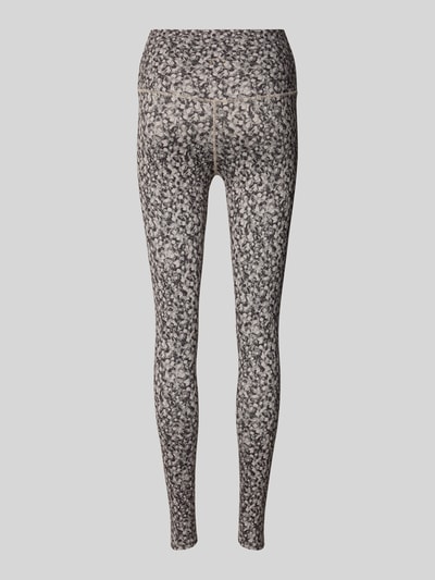 Produktfoto, High Rise Freesoft Leggings mit Logo-Print von VARLEY, schmal geschnitten, elastischer Bund, gemusterter Material-Mix mit Stretch, Rückansicht