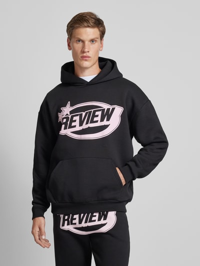 REVIEW Hoodie mit Kapuze Black 4