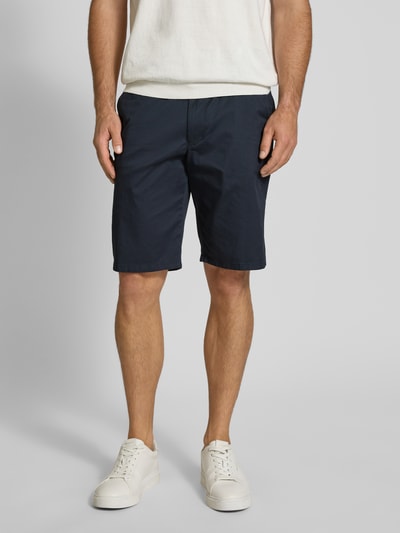 Christian Berg Men Regular Fit Bermudas mit Gürtel Marine 4