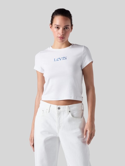 Levi's® Regular Fit T-Shirt aus Baumwoll-Mix Weiss 4